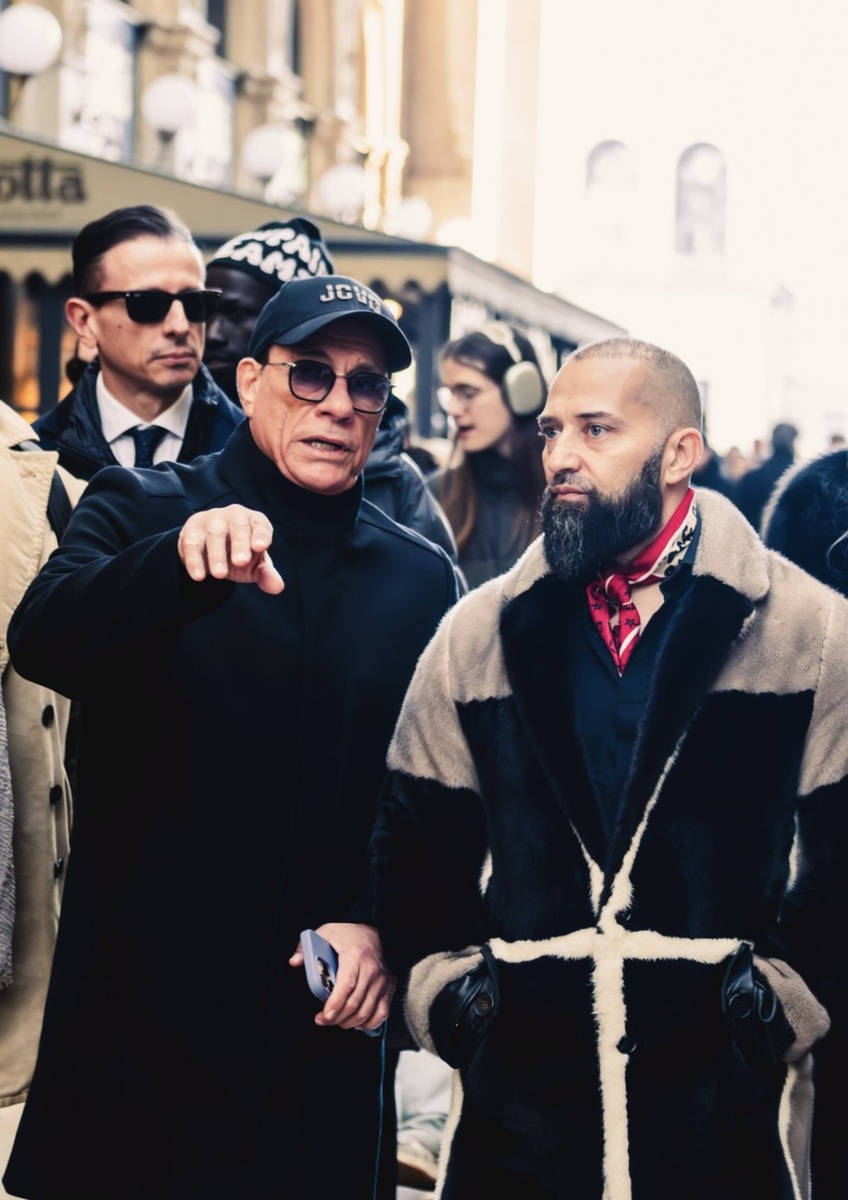 Jean-Claude Van Damme sbarca a Milano con Gabriel Ernesto Rapisarda
