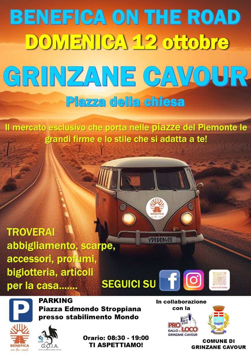 Grinzane Cavour: arriva l’energia di Benefica On The Road!
