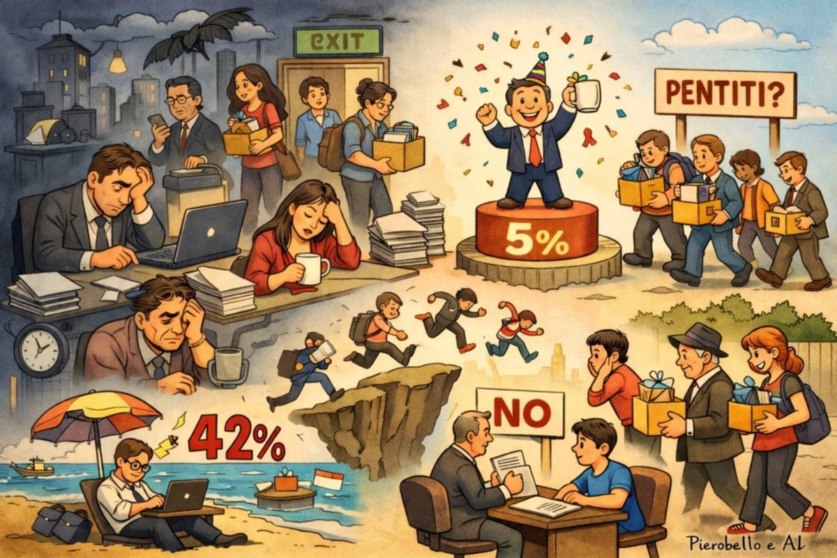 Giornata mondiale della felicità: solo il 5% degli italiani è felice in ufficio