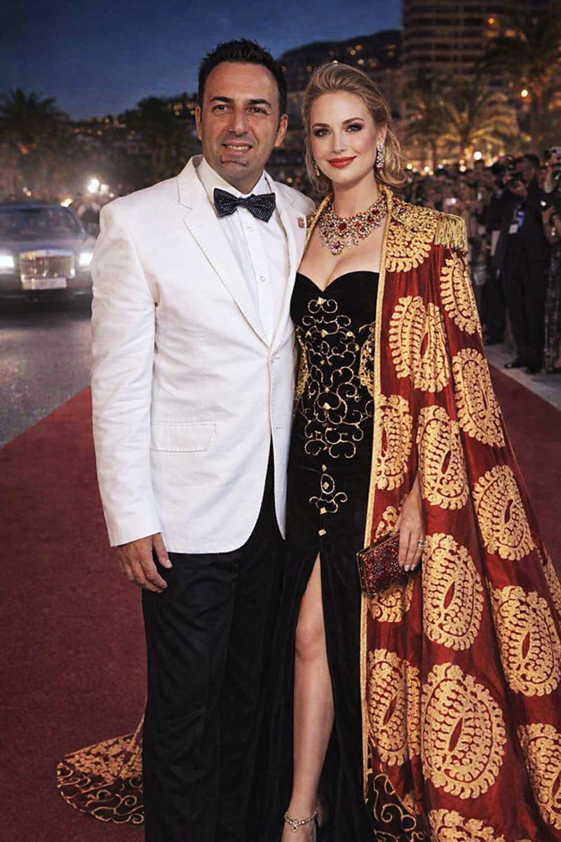 Luca Moretti strega il Principato di Monaco con il mantello dei sogni al Gala della Rosa