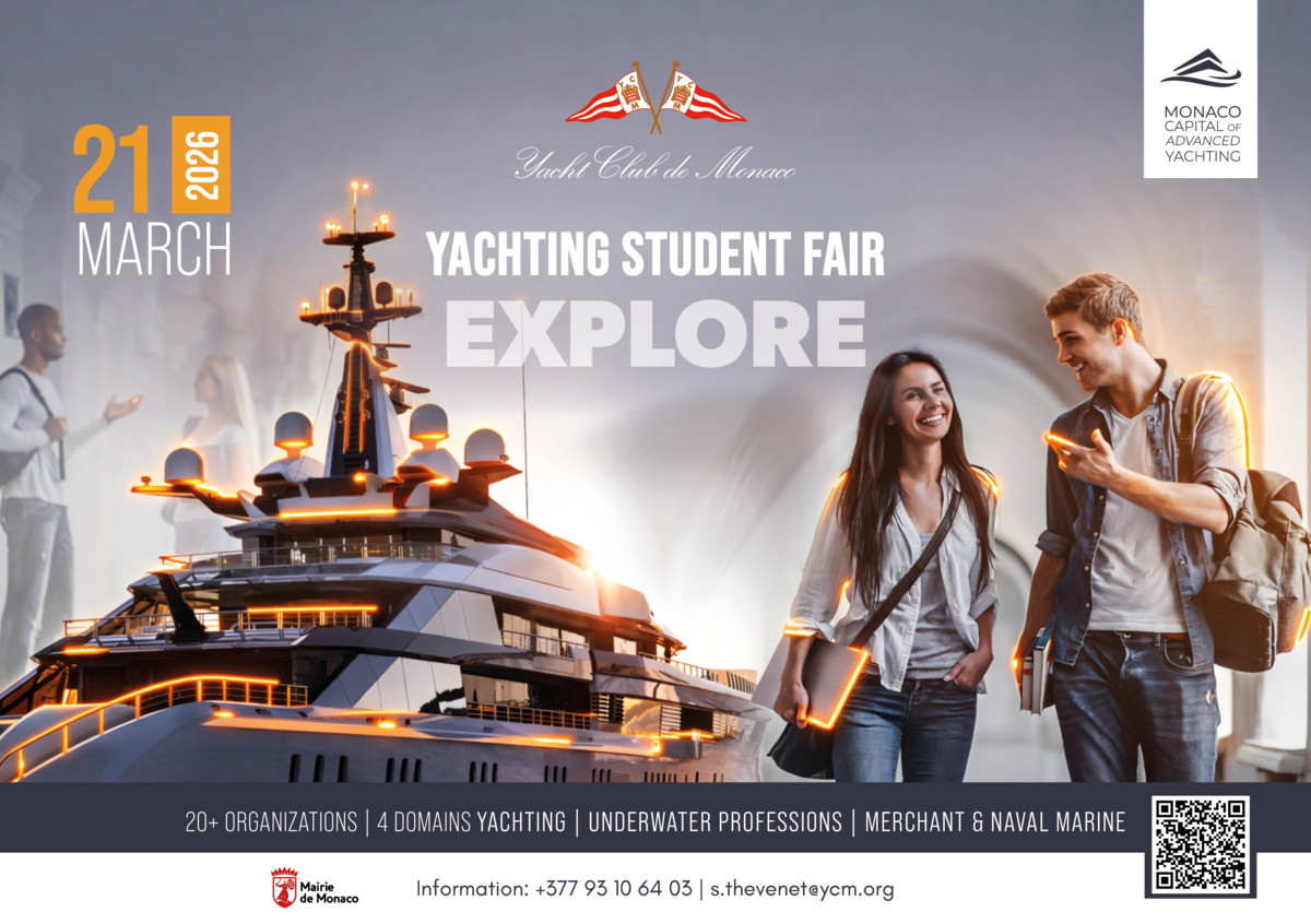 Monaco Capitale dello Yachting Avanzato: il 21 marzo debutta lo Yachting Student Fair, evento inaugurale di quattro giorni dedicati a esplorazione e sostenibilità