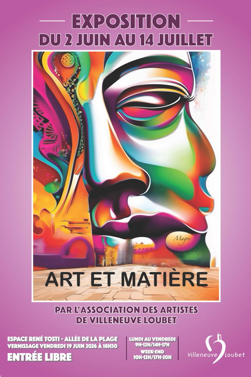“Art et Matière” all’Espace René Tosti di Villeneuve-Loubet: in mostra le opere degli artisti locali fino al 14 luglio