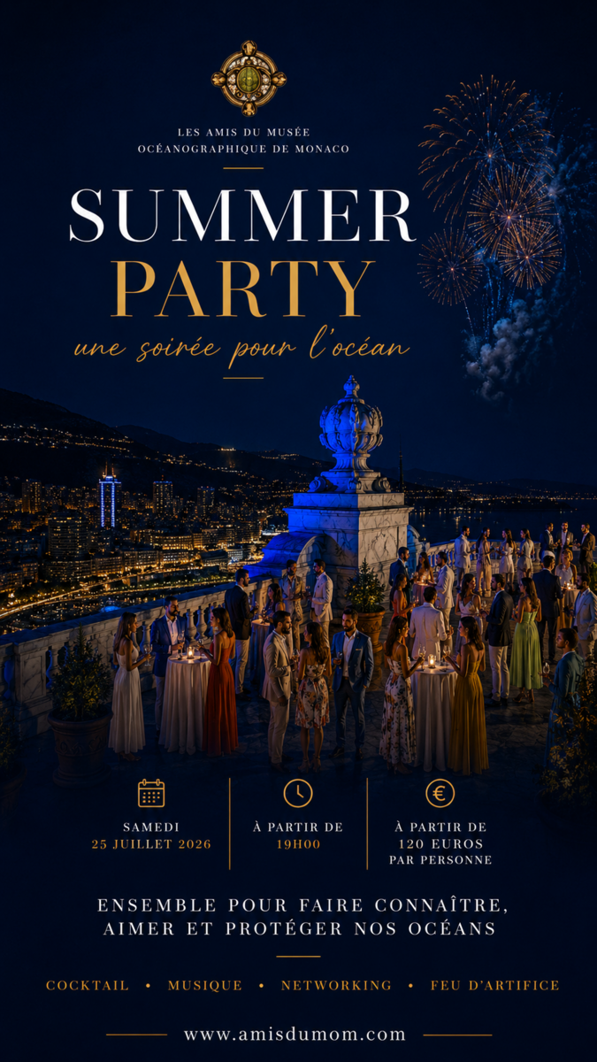 Summer Party 2026 al Musée océanographique de Monaco: una serata per l'oceano con il lancio di "Le Cercle"