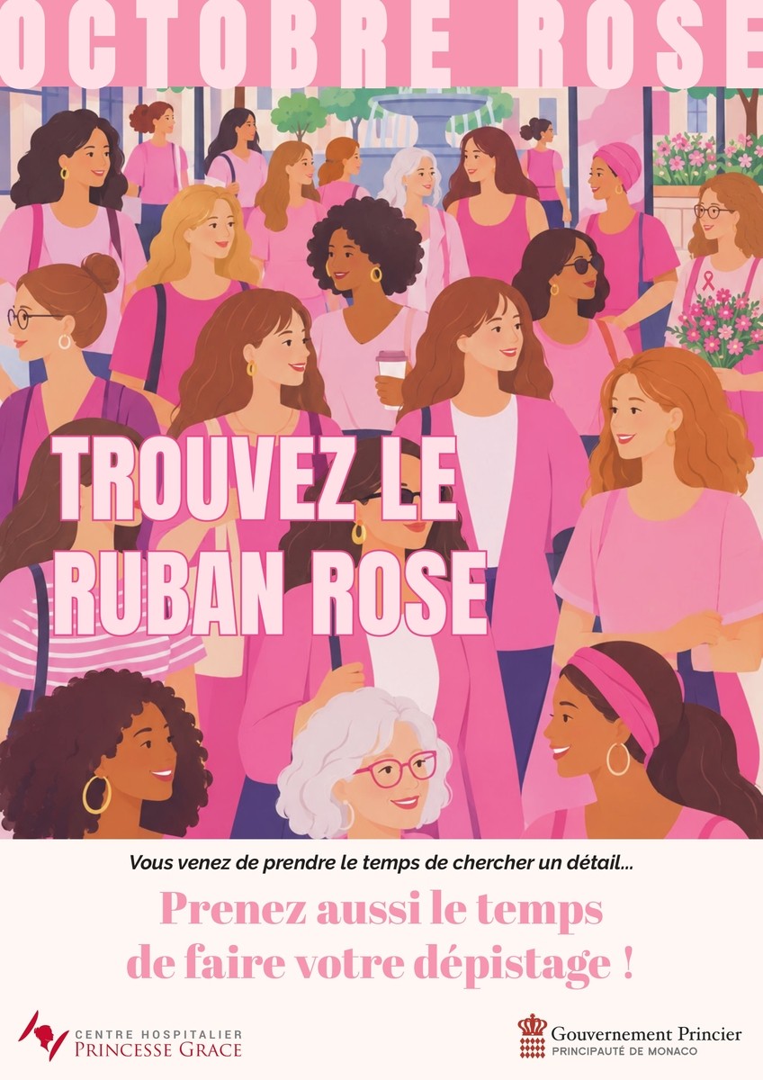 Ottobre Rosa a Monaco, il Centre Monégasque de Dépistage invita alla mammografia per prevenire il tumore al seno