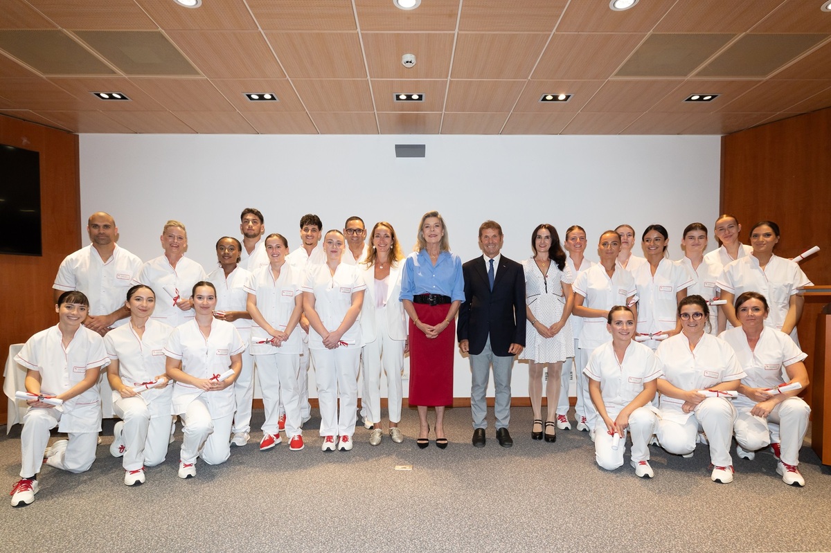 Monaco, 39 nuovi professionisti diplomati all’IFSI e all’IFAS: la cerimonia alla presenza della Principessa di Hannover