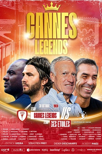 Le leggende del calcio si riuniscono a Cannes per una partita solidale