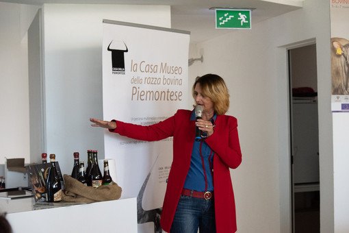 Paola Gula alla presentazione di Autunno con Gusto dell’Atl alla Casa della Piemontese