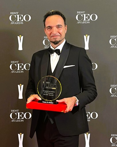 Cesare De Stefano premiato a Madrid per Leadership & Innovation al Best CEO Awards di Madrid Cesare De Stefano premiato a Madrid per Leadership & Innovation al Best CEO Awards di Madrid