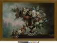 Anonyme, Fleurs dans un vase sur un mur, XVIIIe siècle ( ?), huile sur toile, N.Mba 3084, musée des Beaux-Arts Jules Chéret, Nice © Photo François Fernandez 002