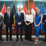 L'Ambasciatore Frédéric Labarrère e il team dell'Ambasciata del Principato di Monaco a Bruxelles durante il ricevimento organizzato in occasione del 21° anniversario dell'avvento al trono di S.A.S. il Principe Alberto II. Foto: © Samyan Otero – Ambasciata del Principato di Monaco. L'Ambasciatore Frédéric Labarrère e il team dell'Ambasciata del Principato di Monaco a Bruxelles durante il ricevimento organizzato in occasione del 21° anniversario dell'avvento al trono di S.A.S. il Principe Alberto II. Foto: © Samyan Otero – Ambasciata del Principato di Monaco.