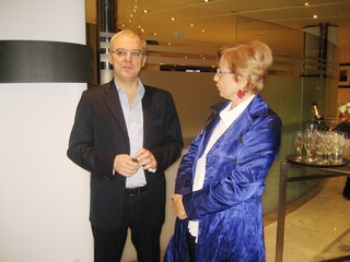 Il regista Luchetti assieme ad Olga Polverini Il regista Luchetti assieme ad Olga Polverini