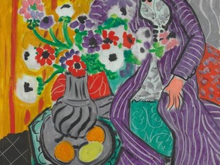 Henri Matisse, Robe violette et anémones, 1937 Huile sur toile, 73 × 60 cm Baltimore Museum of Art, The Cone Collection, créée par Dr. Claribel Etta Cone of Baltimore, Maryland Photo © Mitro Hood
