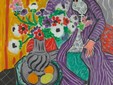 Henri Matisse, Robe violette et anémones, 1937 Huile sur toile, 73 × 60 cm Baltimore Museum of Art, The Cone Collection, créée par Dr. Claribel Etta Cone of Baltimore, Maryland Photo © Mitro Hood