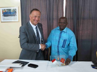 I colonnelli Tony Varo e Abel Zongo I colonnelli Tony Varo e Abel Zongo