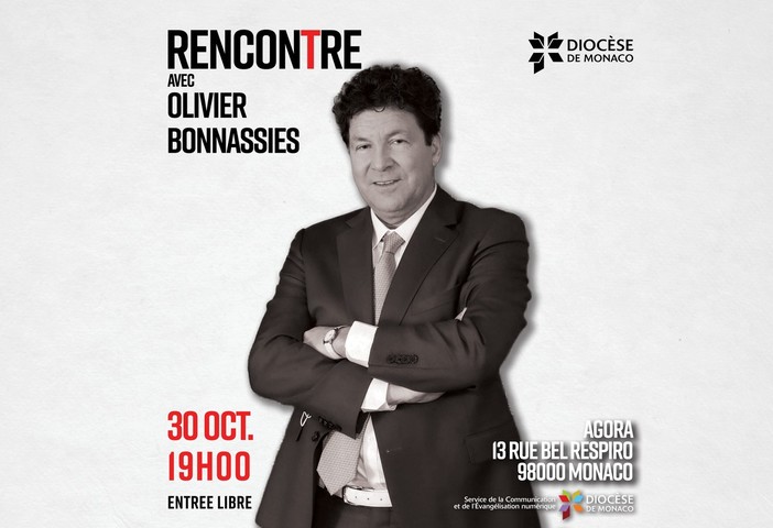 Monaco, per il ciclo "Incontro" una serata sulla fede cristiana con Olivier Bonnassies
