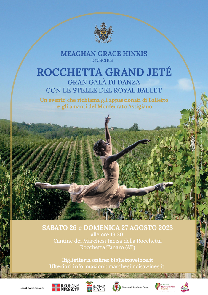 A fine agosto il Monferrato astigiano si trasforma in un palcoscenico per il “Rocchetta Grand Jeté” A fine agosto il Monferrato astigiano si trasforma in un palcoscenico per il “Rocchetta Grand Jeté”