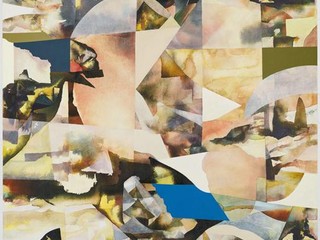 (Éclats) Forteresse, 2024 Encre de Chine et acrylique sur toile 200 x 170 cm © Carole Benzaken, Adagp 2026, cliché David Bordes, Courtesy de l'artiste et Galerie Nathalie Obadia Paris / Bruxelles