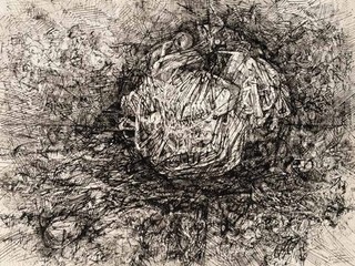 Broussailles à Sillans-la-Cascade 1959 - Encre sur papier © Adagp, Paris 2022 / Michel Graniou Broussailles à Sillans-la-Cascade 1959 - Encre sur papier © Adagp, Paris 2022 / Michel Graniou