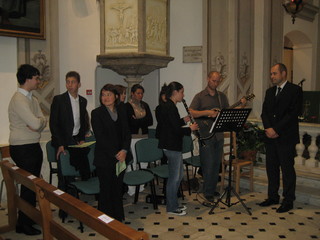 La messa è stata animata dai giovani del Liceo Albert 1er