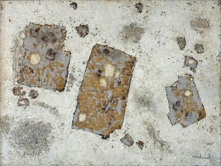 Robert MALAVAL : Impression blanchâtre, huile sur toile, 56,7 x 75 cm, 1960 – Collection Ville de Saint- Paul de Vence / Donation Verdet