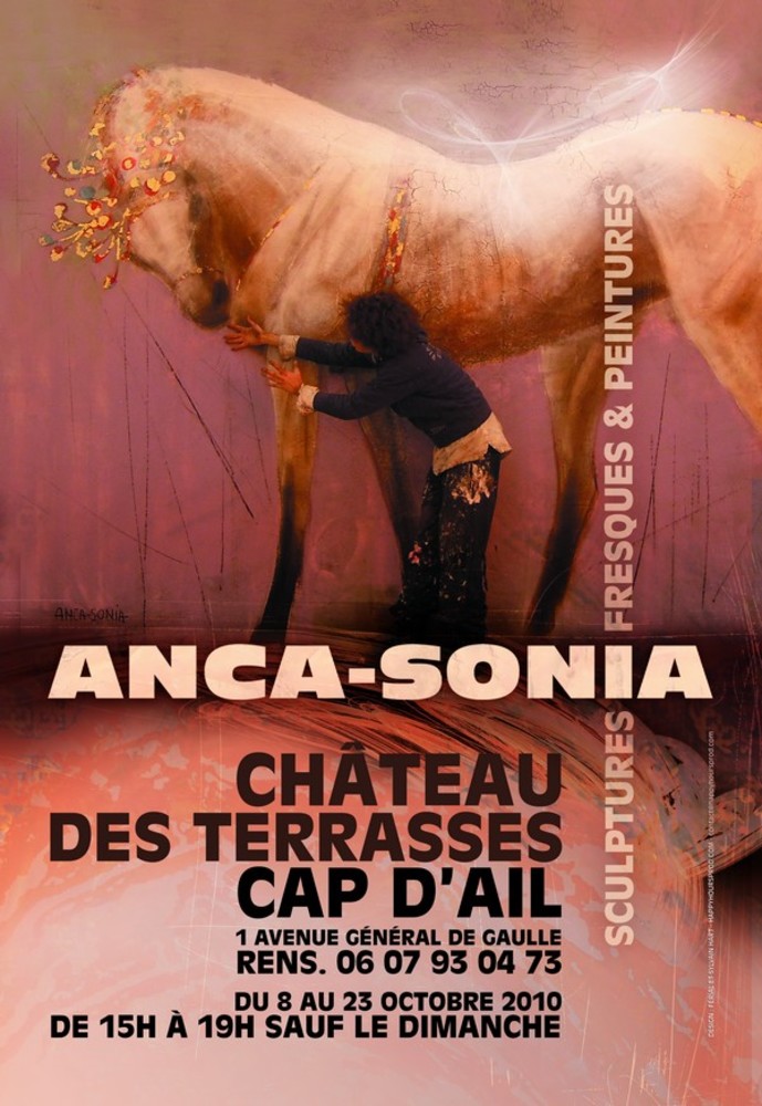 Cap d'Ail: esposizione di Anca-Sonia nello Chateau des Terrasses