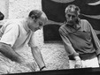 Arman et André Verdet – maison-atelier de Verdet, le Clos de Tantine, ca. 1969 / Photographie Jean Ferrero – Collection Ville de Saint-Paul de Vence / Donation Verdet