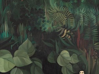 Portrait enfant ©Coen.jpg Portrait d’enfant, 1973 - Huile sur toile, 151 x 122 cm Collection Brice Delacquis Doytier, Nice Crédit photo : Michel Coen, Nice