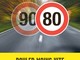 “Rouler moins vite”, dal prossimo 1° luglio il limite scenderà a 80 Km all’ora