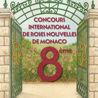 8° Concorso Internazionale delle Nuove Rose alla Roseraie Princesse Grace.