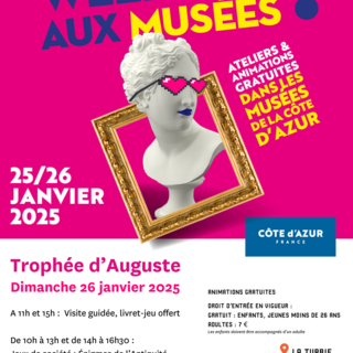 Al Trophée d’Auguste di la Turbie domenica 26 gennaio c'è "Il mio weekend ai Musei"