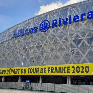 Lo stadio Allianz Riviera da dove partirà la terza tappa del Tour (foto di Danilo Radaelli)