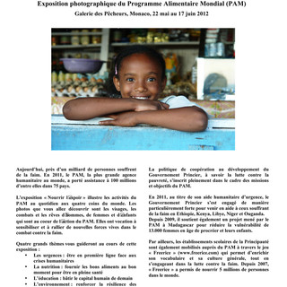 "Nutrire lo spirito: insieme contro la fame" a Montecarlo mostra del Programma Alimentare Mondiale