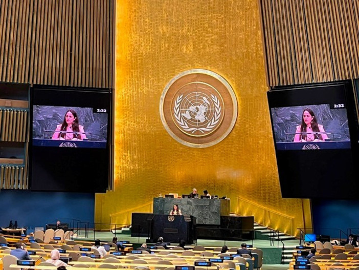 Daphné Le Son rappresenta Monaco alla Riunione di alto livello dell'ONU sull'HIV/AIDS. ©DR