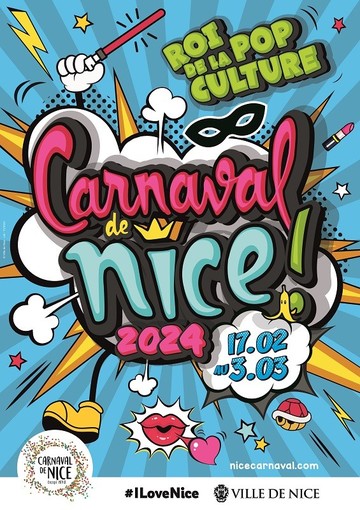 Carnevale di Nizza: sua Maestà il “Roi de la pop culture” ha il suo manifesto