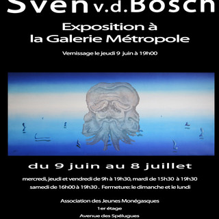 Esposizione di Sven Vandenbosch. Nella sede dell'AJM di Monte-Carlo