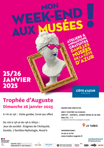 Al Trophée d’Auguste di la Turbie domenica 26 gennaio c'è "Il mio weekend ai Musei" Al Trophée d’Auguste di la Turbie domenica 26 gennaio c'è "Il mio weekend ai Musei"
