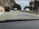 Alice e il pannello "double face" aulla A8. Foto tratta da Facebook