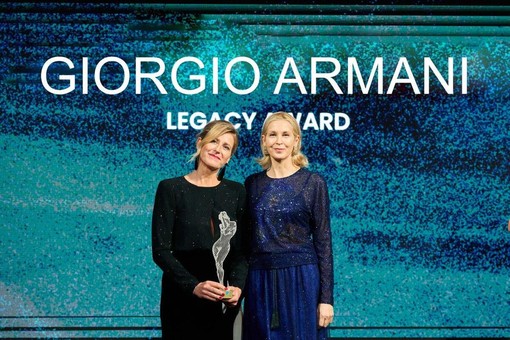 Anoushka Borghesi, Global Communication Director di Giorgio Armani e Kelly Rutherford.