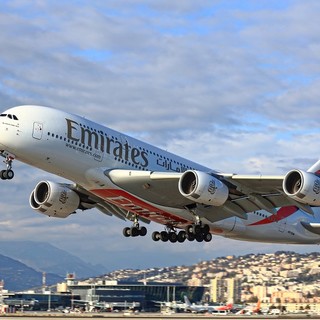 L'A380 nei cieli di Nizza
