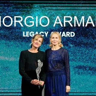 Anoushka Borghesi, Global Communication Director di Giorgio Armani e Kelly Rutherford.