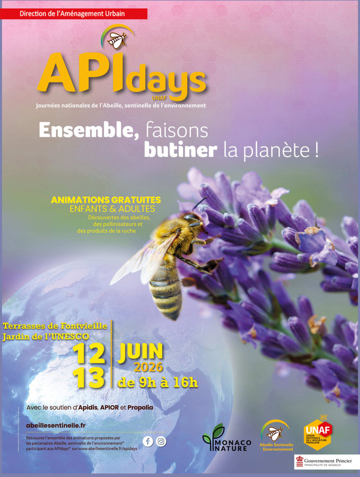 Al Giardino dell’Unesco di Fontvieille due giornate dedicate all’ape: 12 e 13 giugno. Al Giardino dell’Unesco di Fontvieille due giornate dedicate all’ape: 12 e 13 giugno.