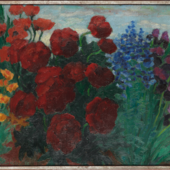 Emil Nolde, Blumengarten (W.), 1926. Olio su tela, 73 × 88 cm.