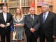 Da sinistra: Haris SILAJDZIC, Donatella CAMPIONI DE FILIPPO, Jacques BOISSON segretario di Stato in rappresentanza di S.A.S. il Principe Sovrano; Franck Biancheri (Photo: Charly Gallo, Centre de Presse de Monaco)