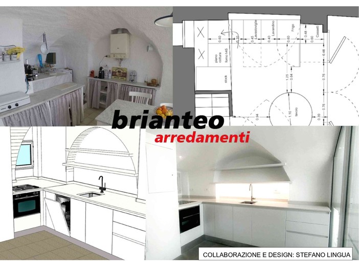 Brianteo Mobili un esempio di cucina su misura prima/dopo Brianteo Mobili un esempio di cucina su misura prima/dopo