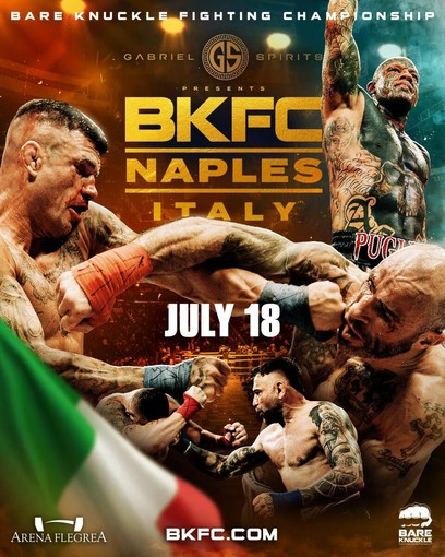 BKFC Italy: Gabriel Rapisarda sceglie Napoli e l’Arena Flegrea per l’evento che porta il bare knuckle nel grande pubblico BKFC Italy: Gabriel Rapisarda sceglie Napoli e l’Arena Flegrea per l’evento che porta il bare knuckle nel grande pubblico