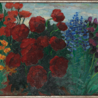 Emil Nolde, Blumengarten (W.), 1926. Olio su tela, 73 × 88 cm.