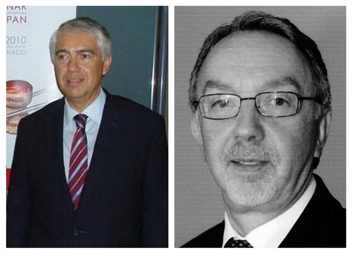 A destra il nuovo ministro degli esteri di Monaco José Badia, a sinistra Franck Biancheri