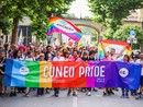 Una manifestazione del Cuneo Pride, in Italia, nel 2022