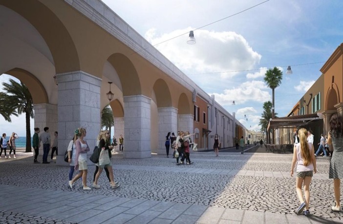 Il nuovo Cours Jacques Chirac, nel Vieux Nice Il nuovo Cours Jacques Chirac, nel Vieux Nice