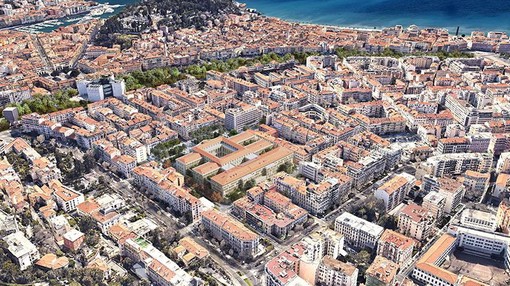 L'area urbana dell'Hotel des Polices a Nizza